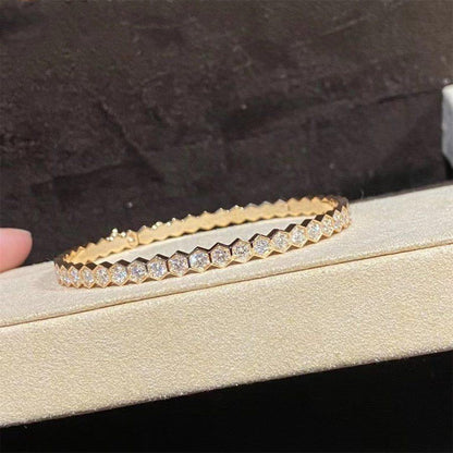 ¡®Veyra Jewelry¡¯BEE LOVE GOLD BRACELET FULL DIAMOND