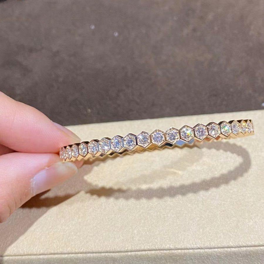 ¡®Veyra Jewelry¡¯BEE LOVE GOLD BRACELET FULL DIAMOND