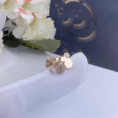 ¡®Veyra Jewelry¡¯BEE LOVE PINK GOLD DIAMOND EARRINGS
