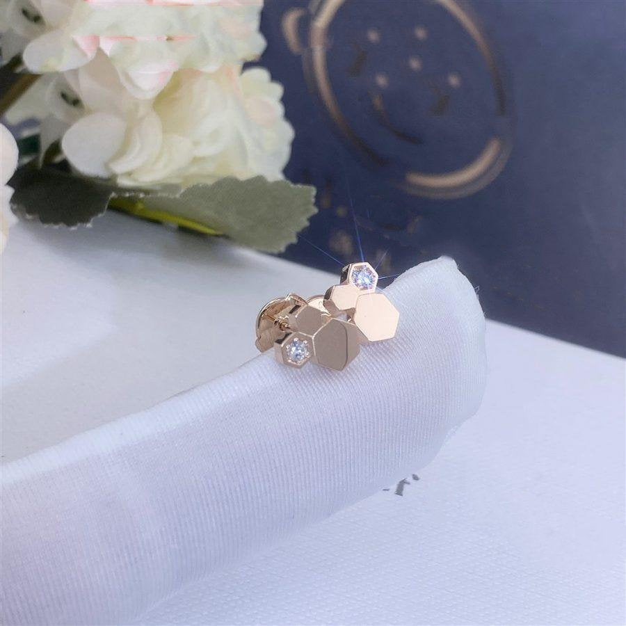 ¡®Veyra Jewelry¡¯BEE LOVE PINK GOLD DIAMOND EARRINGS