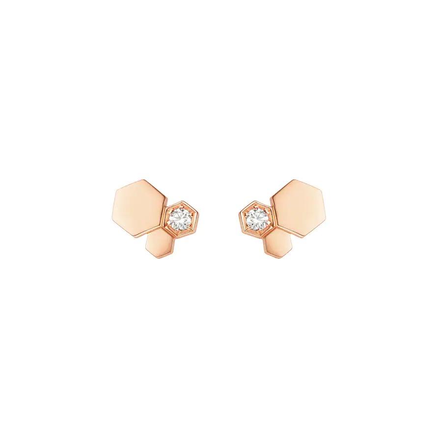 ¡®Veyra Jewelry¡¯BEE LOVE PINK GOLD DIAMOND EARRINGS