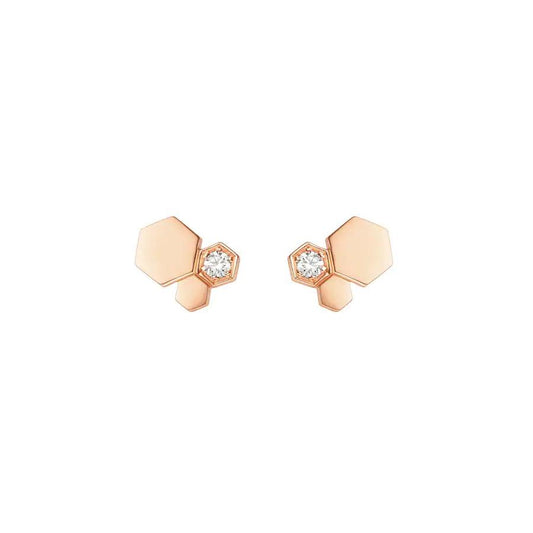 ¡®Veyra Jewelry¡¯BEE LOVE PINK GOLD DIAMOND EARRINGS