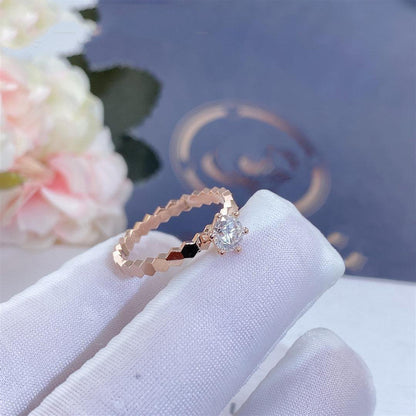 ¡®Veyra Jewelry¡¯BEE LOVE RING PINK GOLD 1 DIAMOND