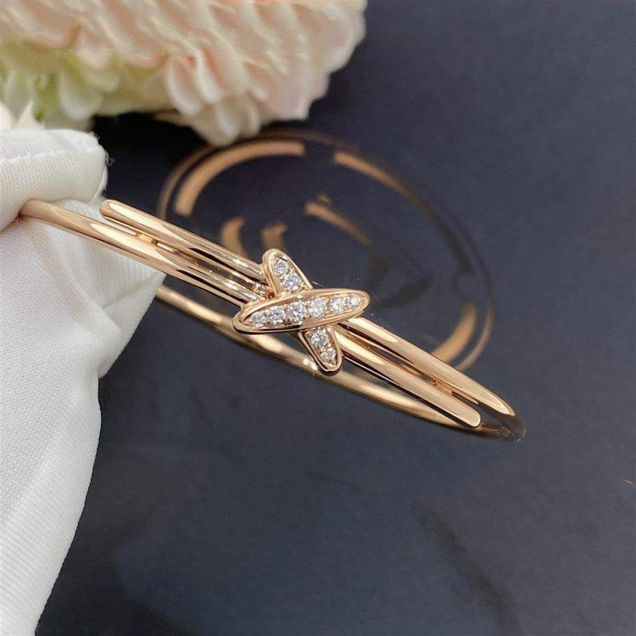 ¡®Veyra Jewelry¡¯JEUX DE BRACELET PINK GOLD DIAMONDS