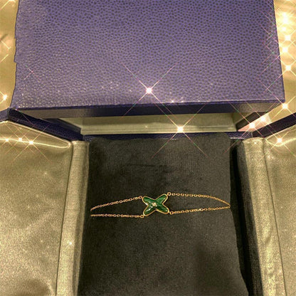 ¡®Veyra Jewelry¡¯JEUX BRACELET MALACHITE PINK GOLD 1 DIAMOND