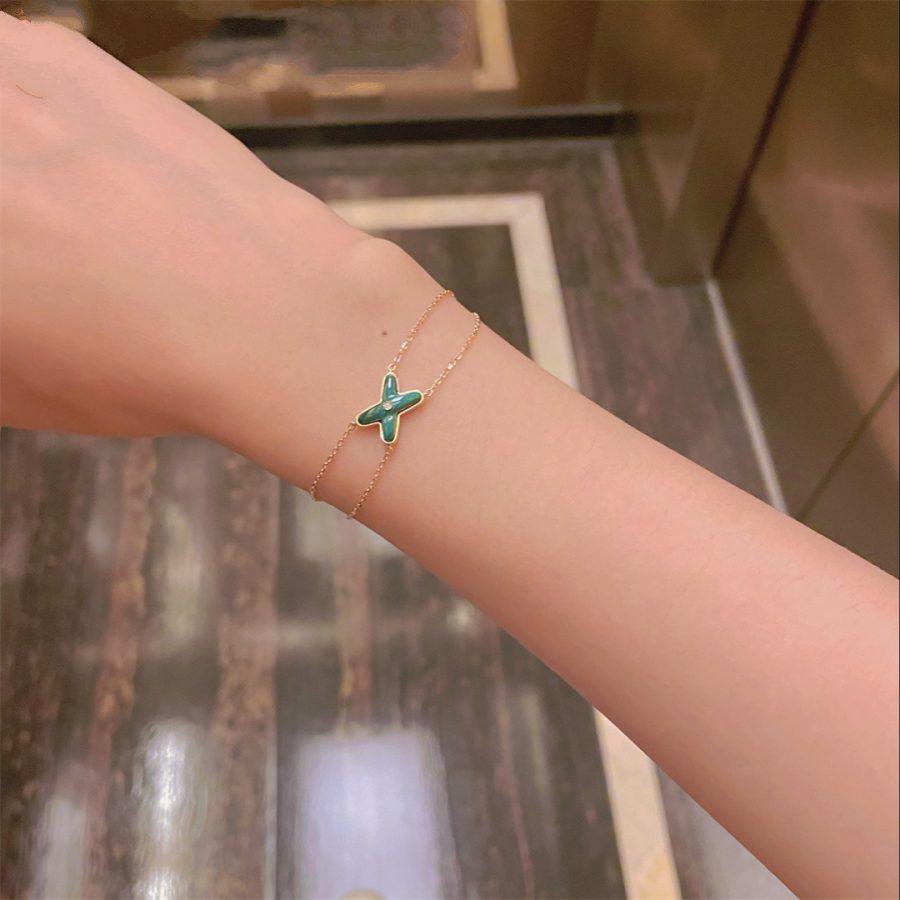 ¡®Veyra Jewelry¡¯JEUX BRACELET MALACHITE PINK GOLD 1 DIAMOND