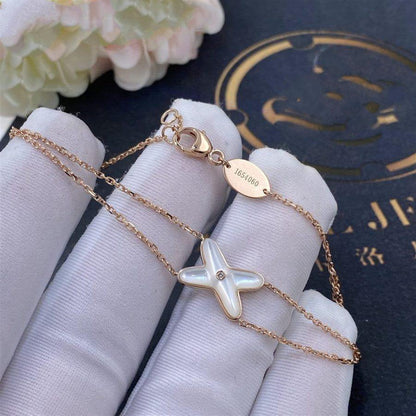 ¡®Veyra Jewelry¡¯JEUX BRACELET WHITE MOP PINK GOLD 1 DIAMOND