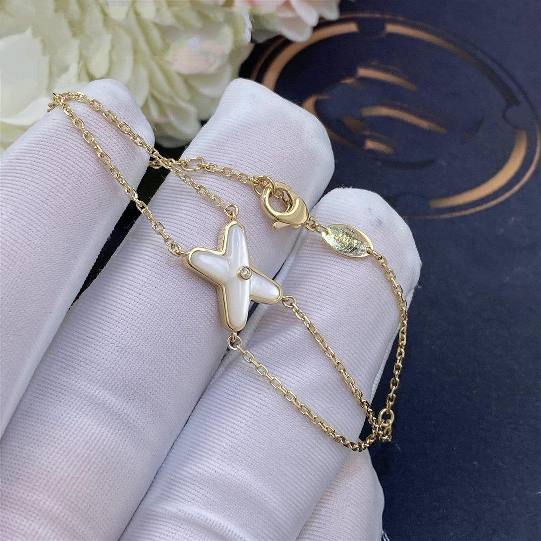 ¡®Veyra Jewelry¡¯JEUX BRACELET WHITE MOP GOLD 1 DIAMOND