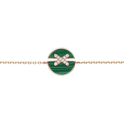 ¡®Veyra Jewelry¡¯JEUX DE BRACELET MALACHITE PINK GOLD DIAMONDS