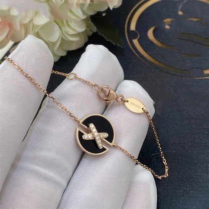 ¡®Veyra Jewelry¡¯JEUX DE BRACELET ONYX PINK GOLD DIAMOND