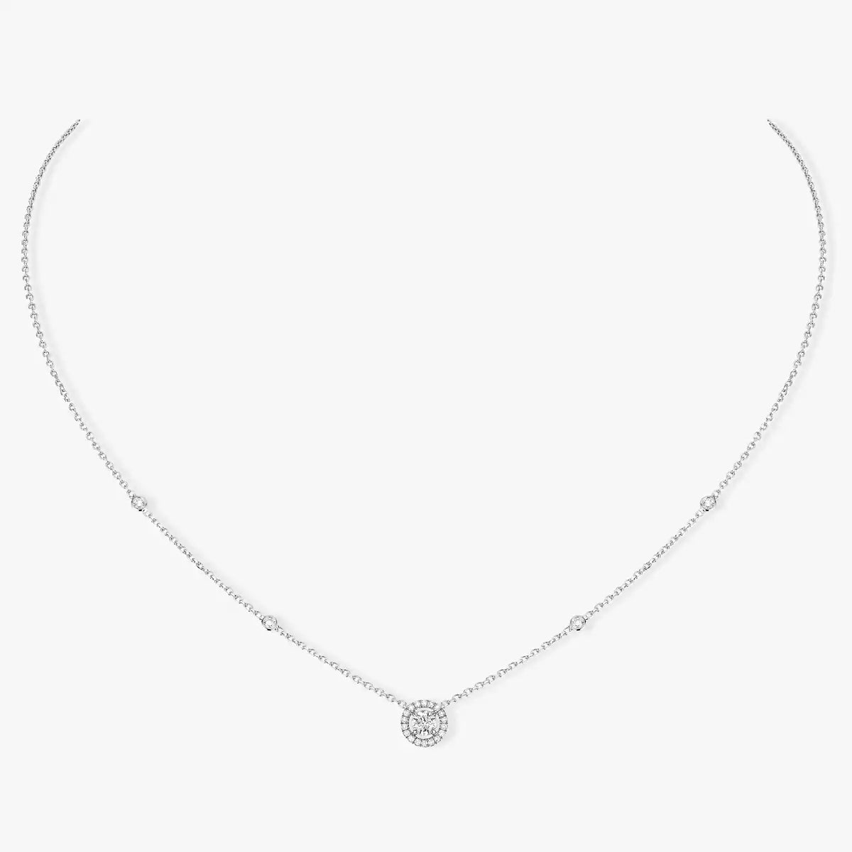 [Veyra Jewelry]Diamond Necklace 0,20ct Brilliant Shape Joy