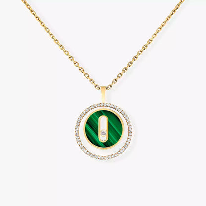[Veyra Jewelry]Lucky Move Diamond Necklace in Rose Gold and White Mother-of-Pearl