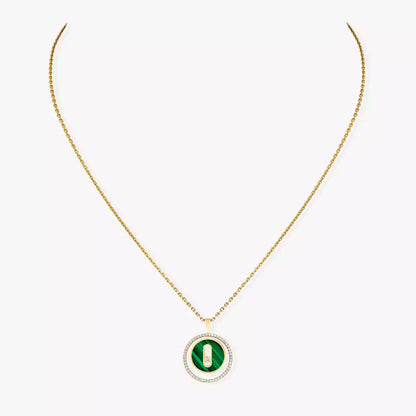 [Veyra Jewelry]Lucky Move Diamond Necklace in Rose Gold and White Mother-of-Pearl