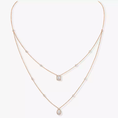 [Veyra Jewelry]Diamond Necklace My Twin 2 Rows