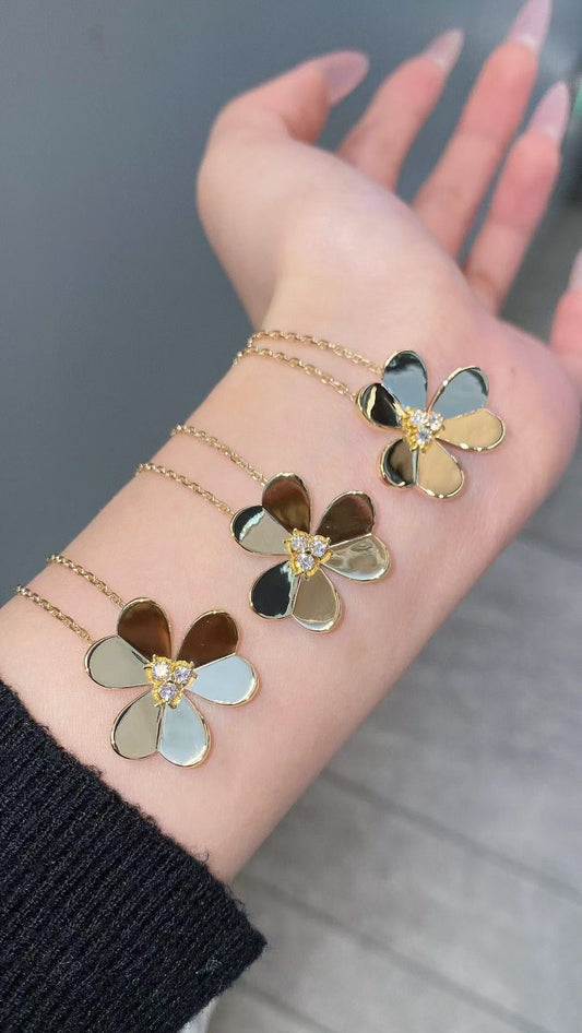 [Veyra Jewelry]FRIVOLE GOLD FLOWER NECKLACE2