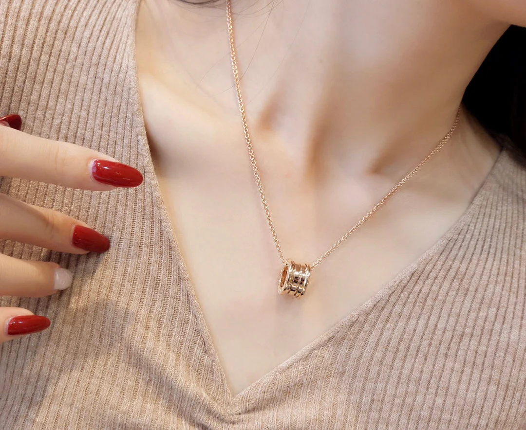 [Veyra Jewelry]ZERO 1 PINK GOLD NECKLACE