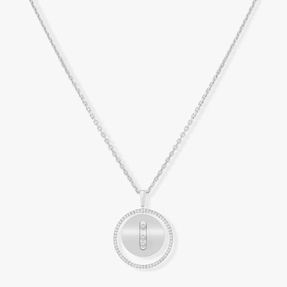 [Veyra Jewelry]LUCKY MOVE MM SILVER DIAMOND NECKLACE