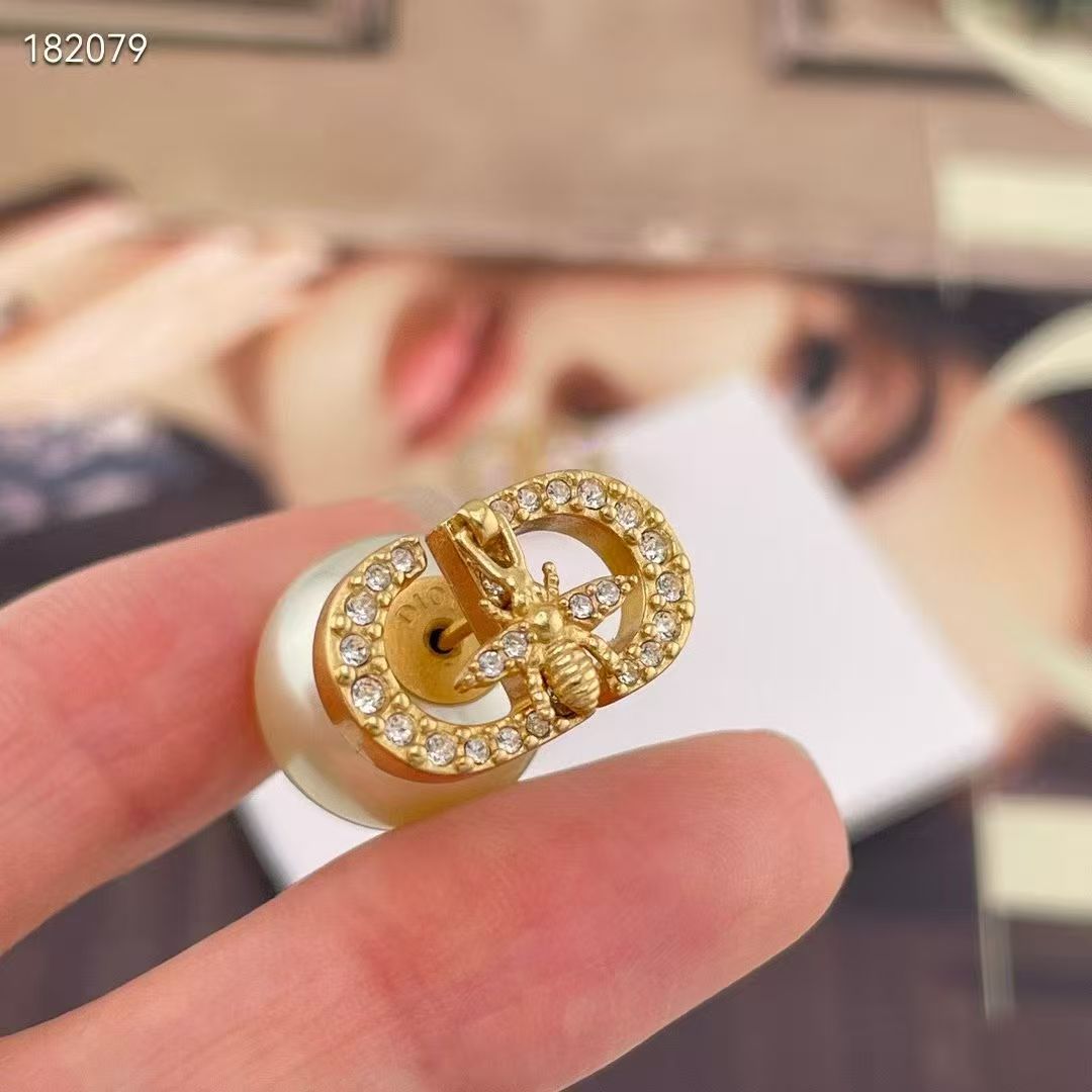 [Veyra Jewelry]CD Honeycomb Pearl Stud Earrings