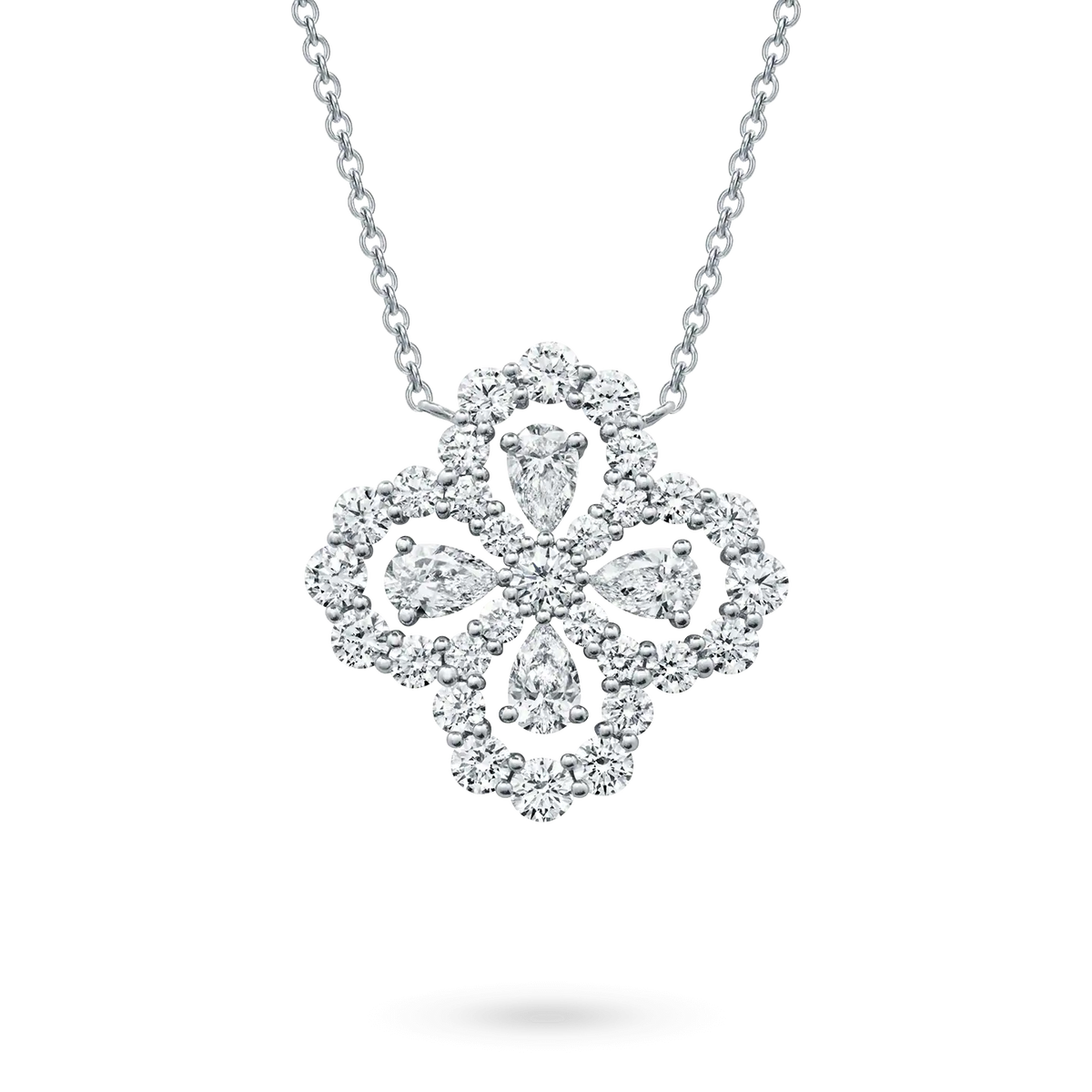 ¡®Veyra Jewelry¡¯LOOP NECKLACE FULL MOTIF DIAMOND 16MM MULTIPLE COLORS