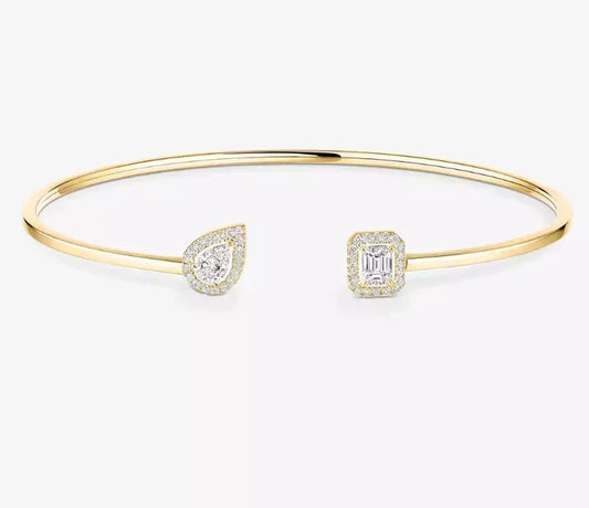 [Veyra Jewelry]M Delicate Double-Diamond Bracelet