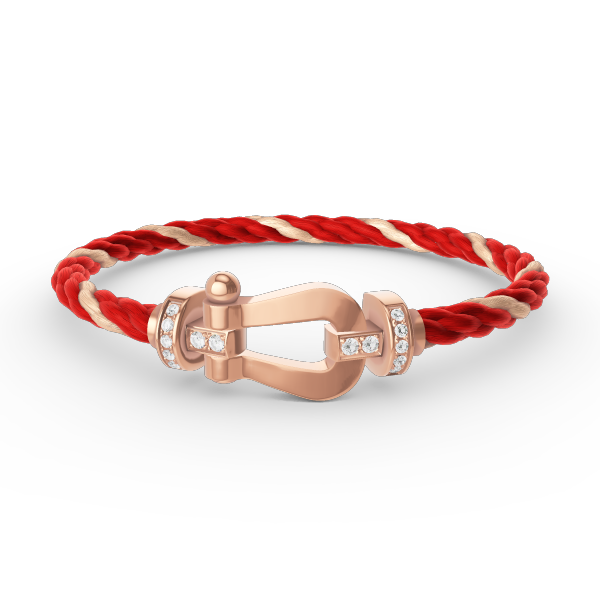 ¡®Veyra Jewelry¡¯FORCE LARGE HORSESHOE HALF DIAMOND BRACELET ROSE GOLD