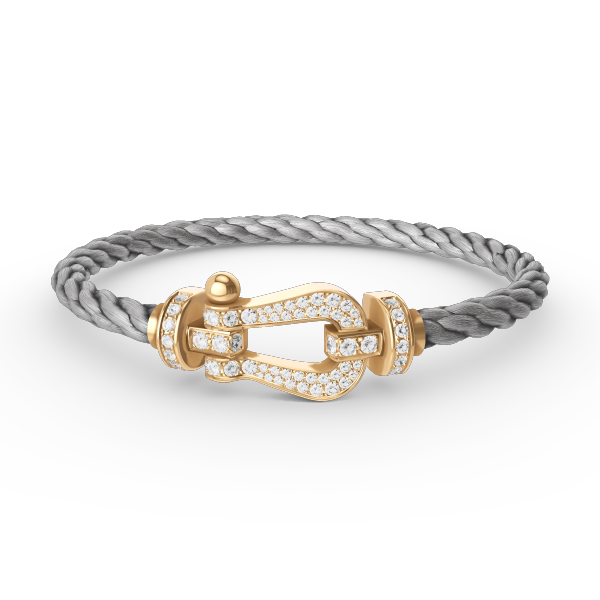 ¡®Veyra Jewelry¡¯FORCE LARGE HORSESHOE FULL DIAMOND BRACELET GOLD