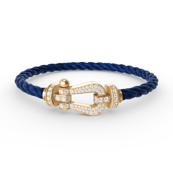 ¡®Veyra Jewelry¡¯FORCE LARGE HORSESHOE FULL DIAMOND BRACELET GOLD