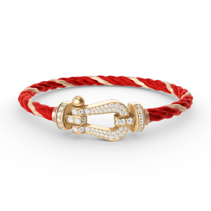 ¡®Veyra Jewelry¡¯FORCE LARGE HORSESHOE FULL DIAMOND BRACELET GOLD