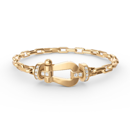 ¡®Veyra Jewelry¡¯FORCE LARGE HORSESHOE CLASP  METAL BRACELET