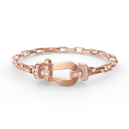 ¡®Veyra Jewelry¡¯FORCE LARGE HORSESHOE CLASP  METAL BRACELET
