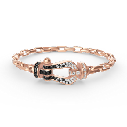 ¡®Veyra Jewelry¡¯FORCE LARGE HORSESHOE CLASP  METAL BRACELET