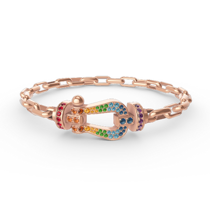 ¡®Veyra Jewelry¡¯FORCE LARGE HORSESHOE CLASP  METAL BRACELET