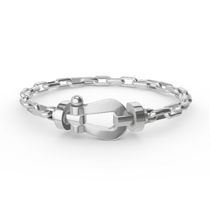 ¡®Veyra Jewelry¡¯FORCE LARGE HORSESHOE CLASP  METAL BRACELET
