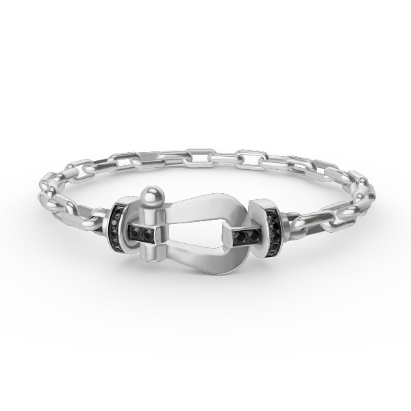 ¡®Veyra Jewelry¡¯FORCE LARGE HORSESHOE CLASP  METAL BRACELET