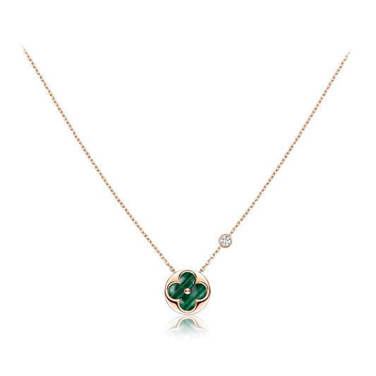 ¡®Veyra Jewelry¡¯SUN PEDANT PINK GOLD 1 DIAMOND NECKLACE