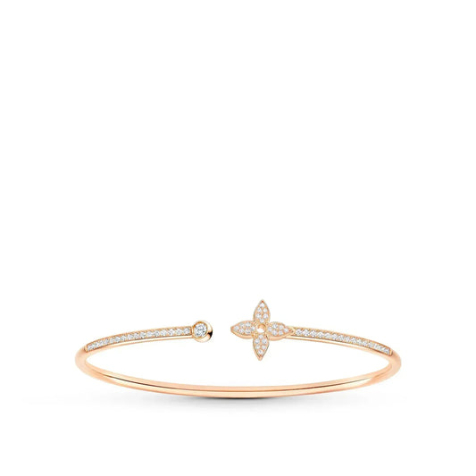 ¡®Veyra Jewelry¡¯IDYLLE PINK GOLD OPEN BRACELET DIAMOND PAVED