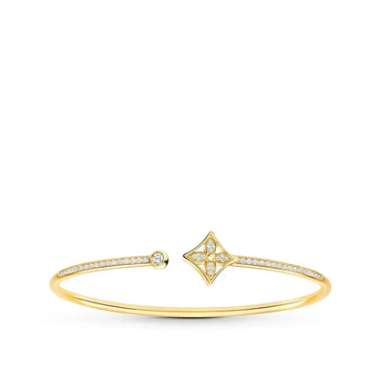 ¡®Veyra Jewelry¡¯IDYLLE GOLD OPEN BRACELET DIAMOND PAVED