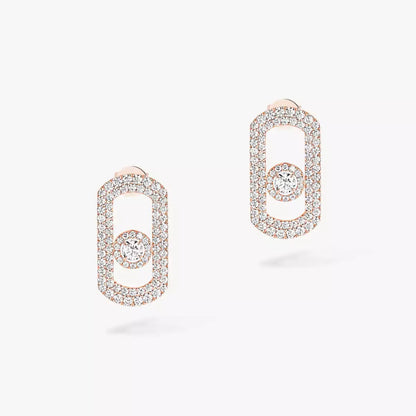 [Veyra Jewelry]So Move Pave_-Set Diamond Earrings in Silver