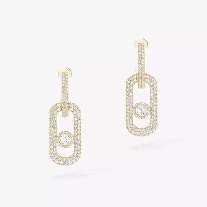 [Veyra Jewelry]So Move XL Pave_-Set Diamond Pendant Earrings