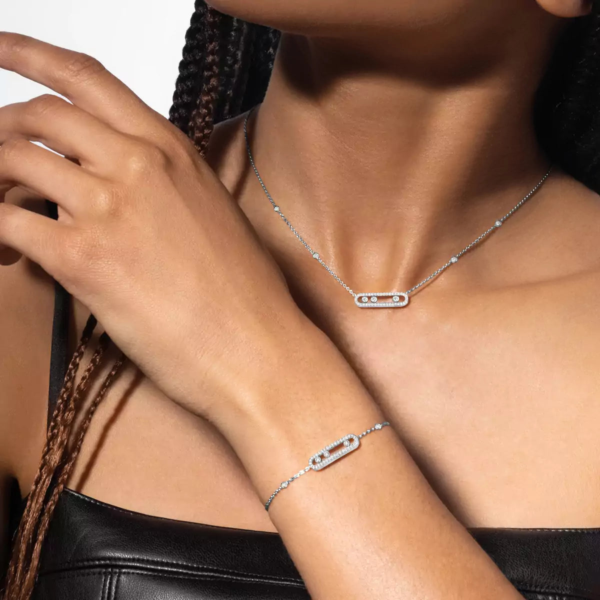 [Veyra Jewelry]Pavé Baby Move Diamond Bracelet