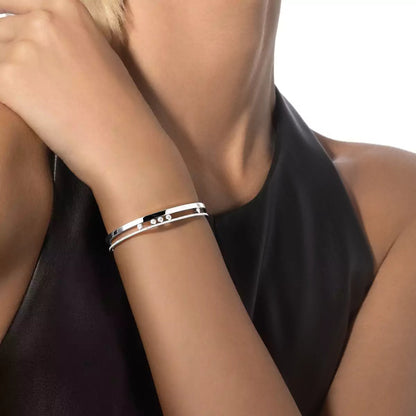 [Veyra Jewelry]Move Romane Diamond Bangle Bracelet