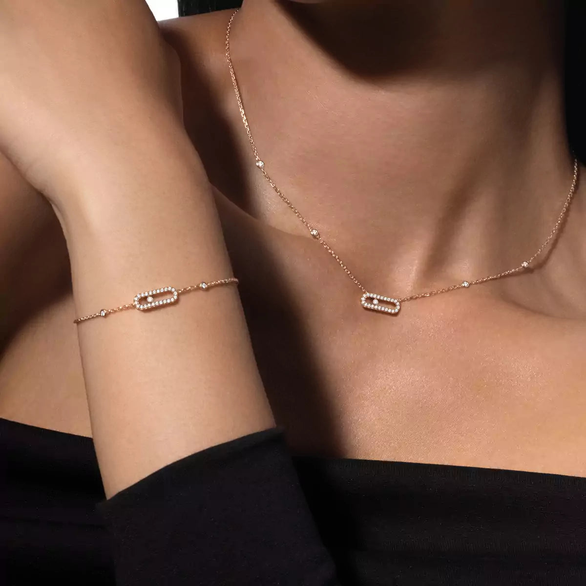 [Veyra Jewelry]Diamond Necklace Move Uno