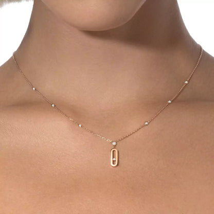 [Veyra Jewelry] Move Uno Gold Diamond Long Necklace
