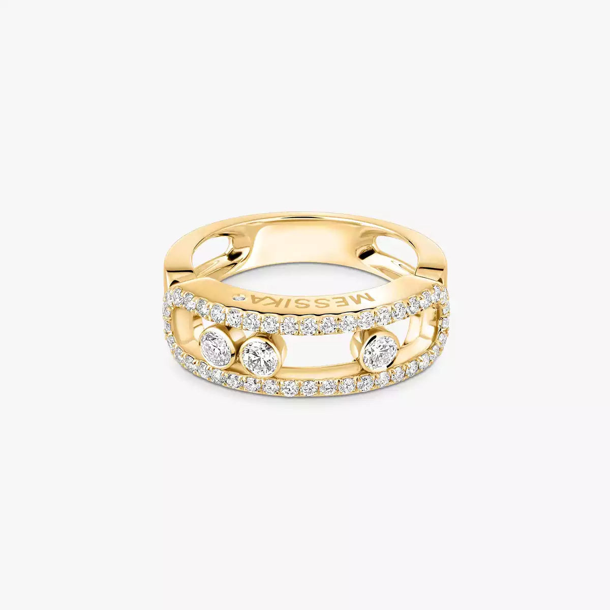 [Veyra Jewelry] Move Gold Diamond Pave_ Ring
