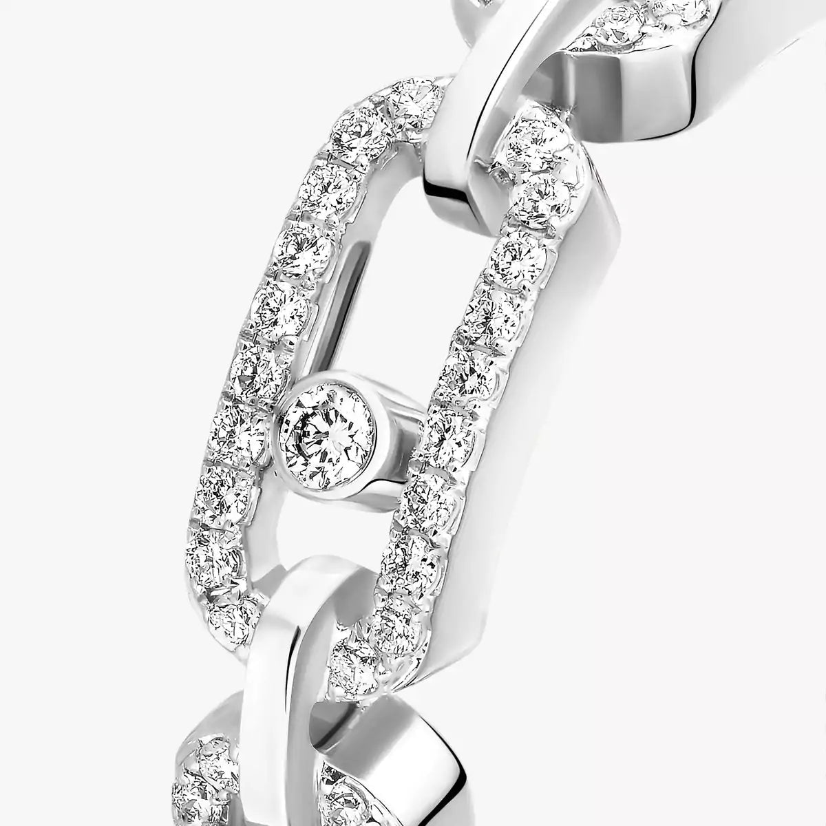 [Veyra Jewelry]Move Link Pave_-Set Diamond Ring