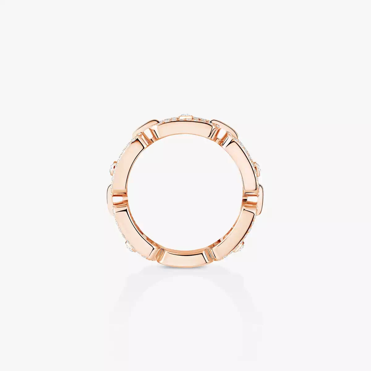 [Veyra Jewelry]Move Link Pave_-Set Diamond Ring