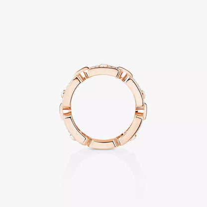 [Veyra Jewelry]Move Link Pave_-Set Diamond Ring