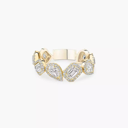 [Veyra Jewelry]Diamond Wedding Ring My Twin