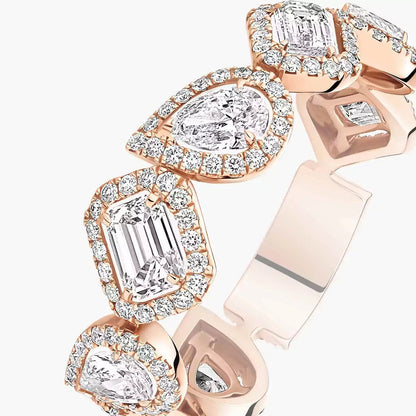 [Veyra Jewelry]Diamond Wedding Ring My Twin