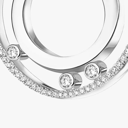 [Veyra Jewelry]Move Romane Small Diamond Hoop Earrings